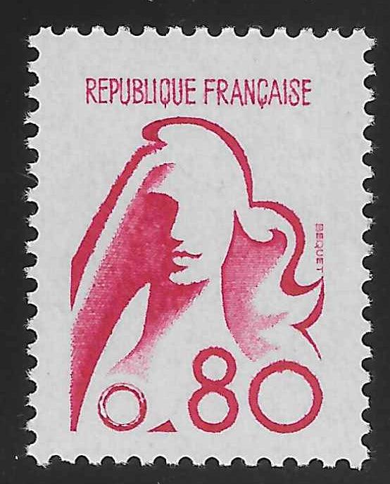 N°Yvert 1841C - Marianne de Bequet - 80 c. rouge carminé - neuf** - SUP - avec certificat papier Calves - Calves