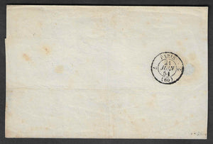 N° 2 - Cérès - 15 c. vert - oblitéré sur lettre - signé Calves