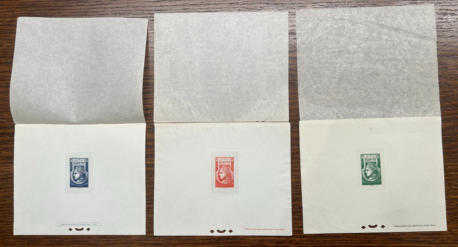 Radiodiffusion n°1 à 3 - les 3 épreuves de luxe