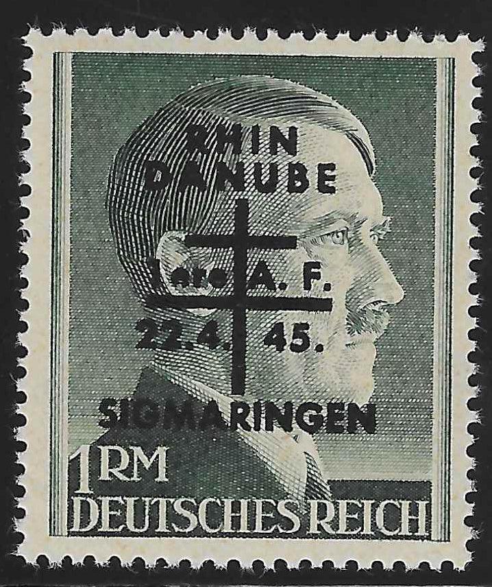 Libération de Sigmaringen - 1 Mark - neuf** - SUP - signé et avec certificat papier Calves