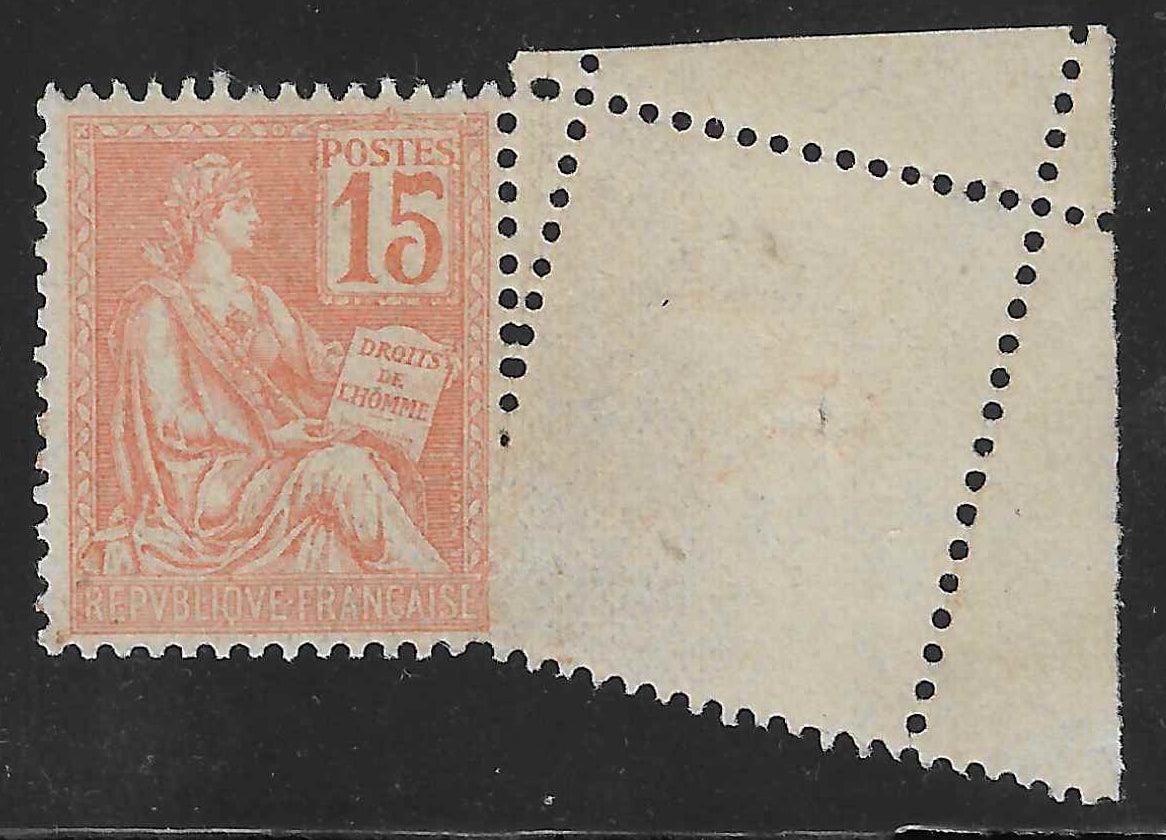 N°YT 117j - piquage oblique par pliage - neuf** - TB - signé Calves