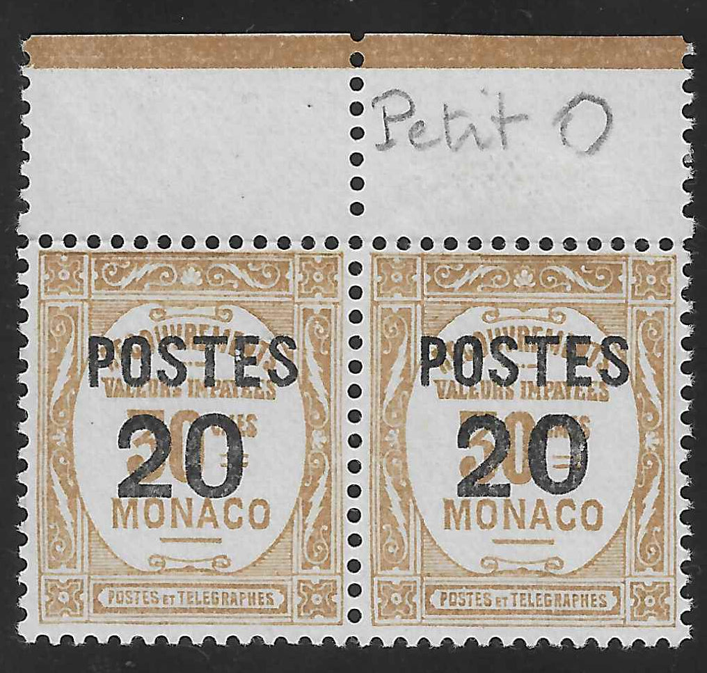 Monaco - n°YT 143a - petit zéro - neuf** - SUP - signé Calves