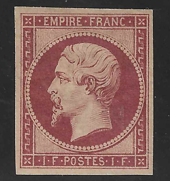 N°18d - Empire - réimpression 1862 - neuve* - TB - signée et avec certificat papier Calves