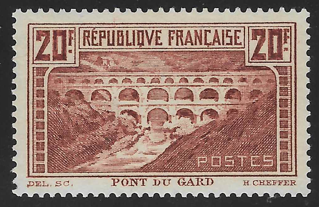 N°YT 262A - Pont du Gard - neuf** - SUP - signé et avec certificat Calves