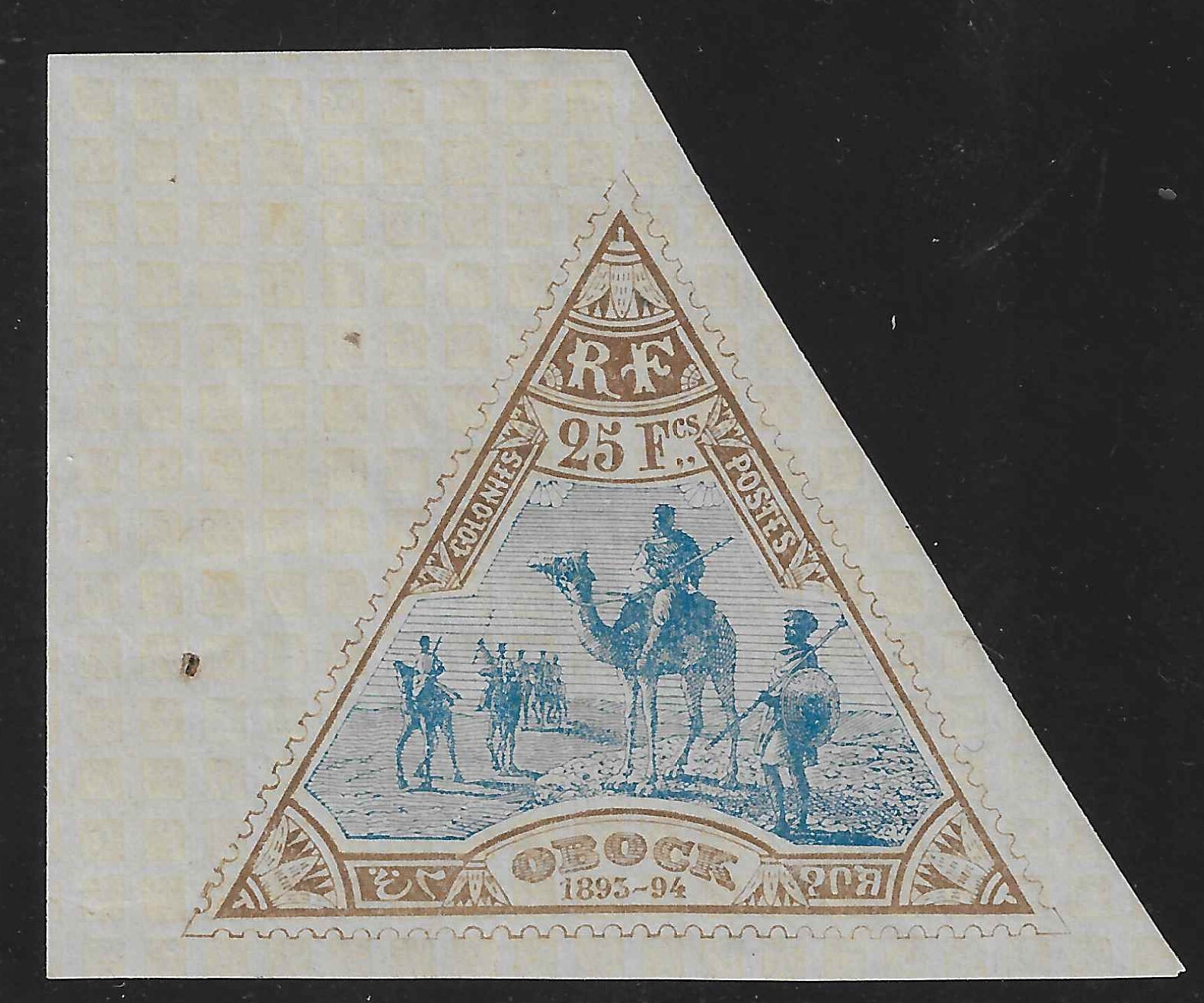 Obock - n°63 - neuf* - TB - signé Calves et Roumet et avec certificat papier Calves