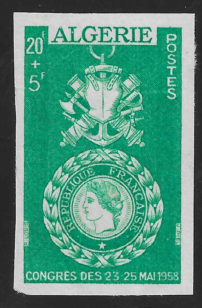 Algérie - n°363Aa - neuf sans gomme - TB - avec certificat papier Calves