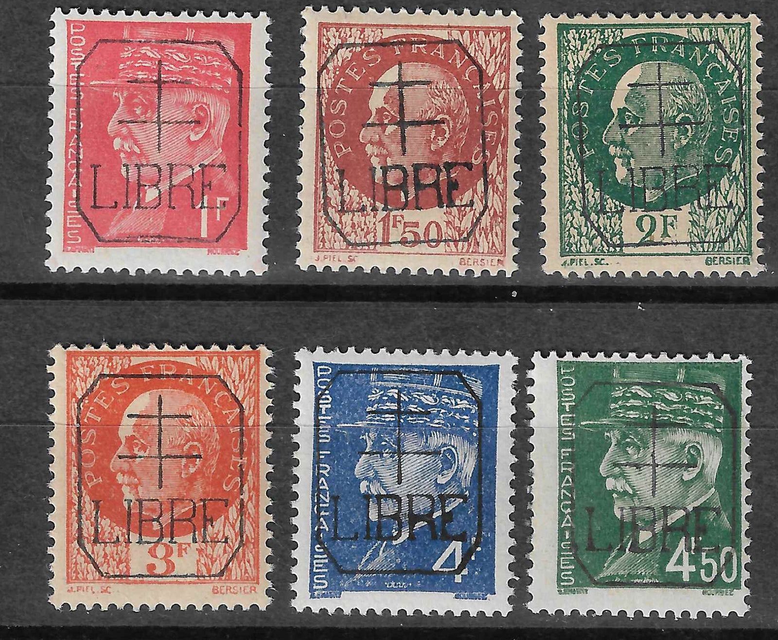 Libération de Measnes - n°1 à 6 - série complète - neufs** - SUP - signés Calves