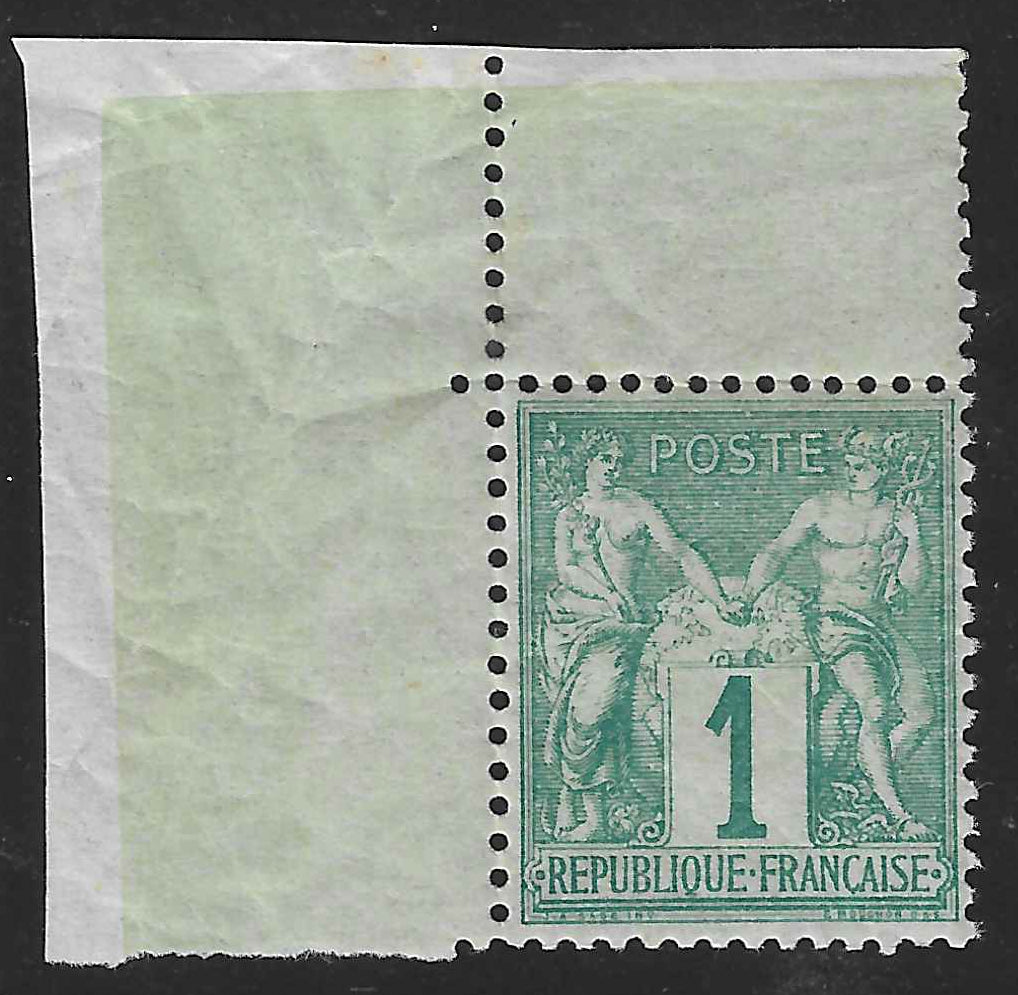 N°61 - Type Sage - 1 c. vert (I) - neuf** - SUP - signé Calves
