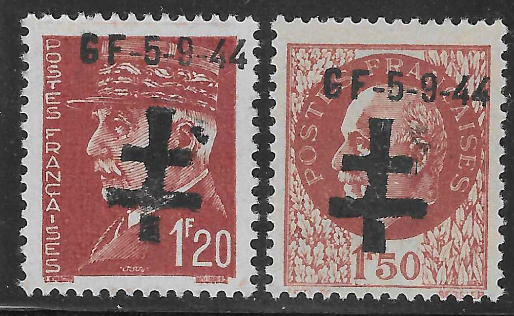 Libération de Pontarlier - n°1 et 2 - série complète - neufs** - SUP - signés et avec certificat Calves