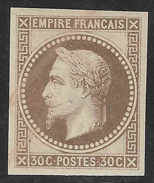 N°30e - Rothschild - 30 c. brun - neuf** - SUP - signé et avec certificat Calves