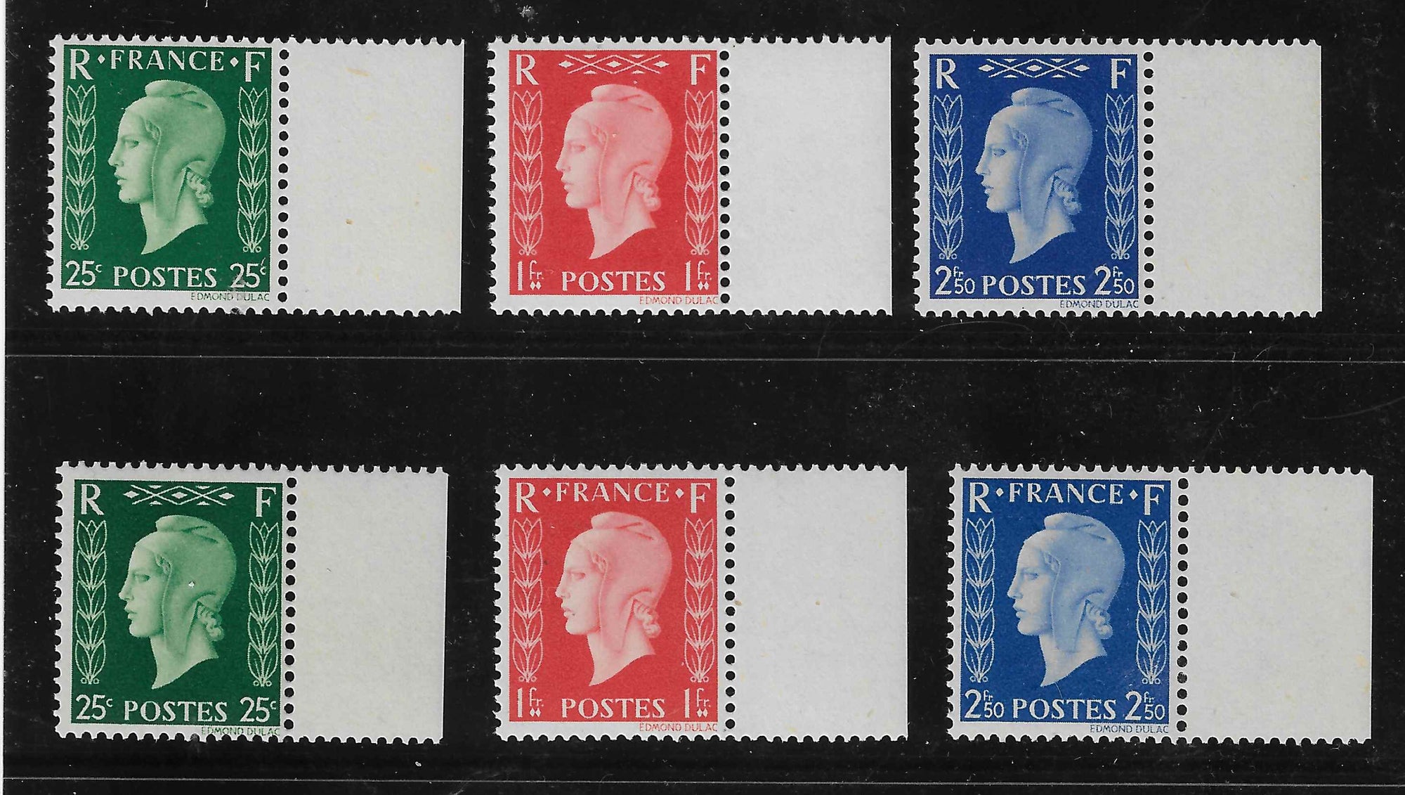 N°YT 701A à 701F - série de Londres - neufs** - SUP - signés et avec certificat papier Calves