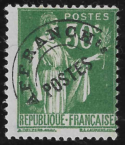 Préoblitéré n°69 - 30 c. vert - neuf* - TB - signé Thiaude et avec certificat papier Calves et Brun