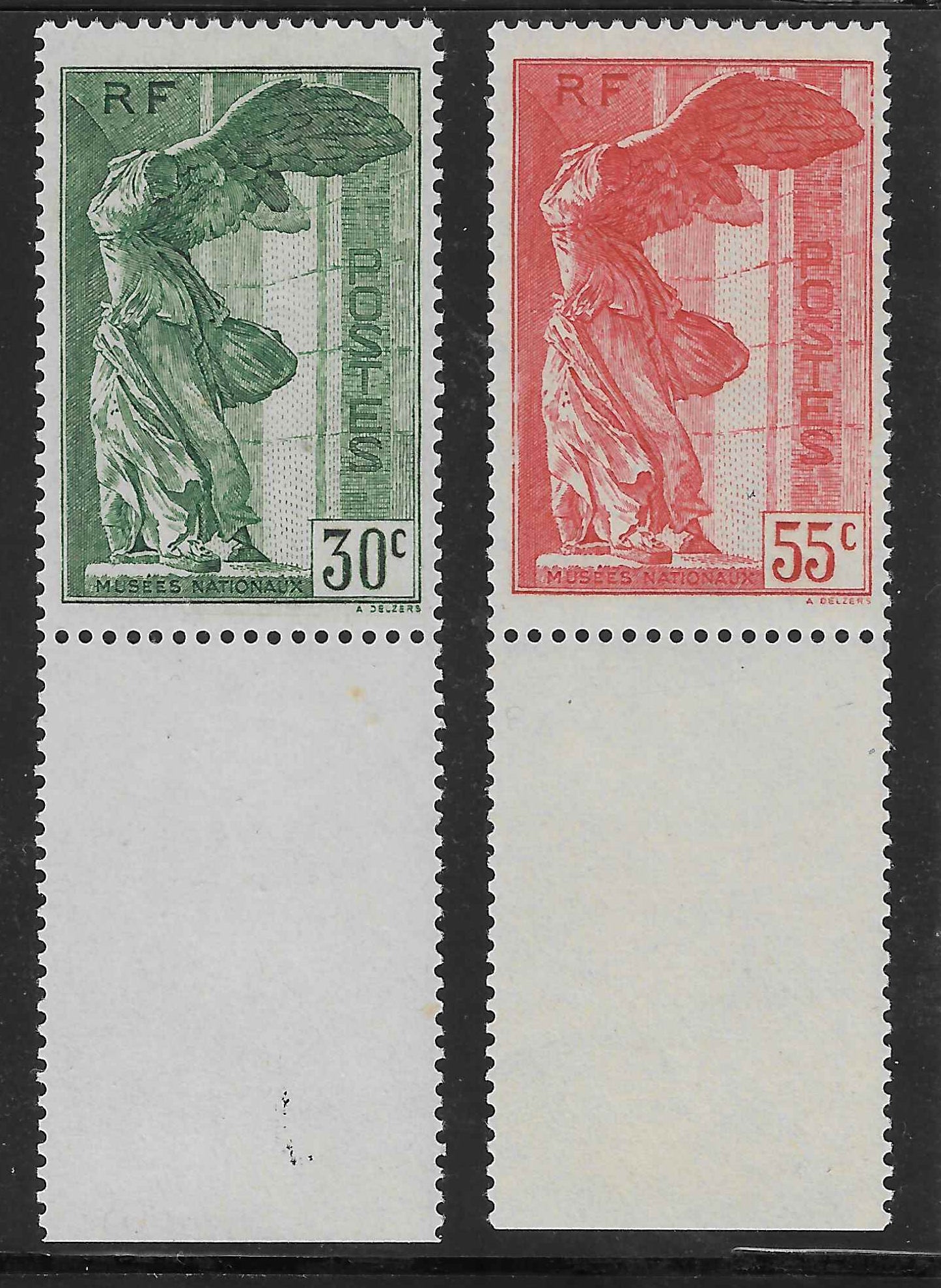 N°YT 354 et 355 - Victoire de Samothrace - neufs** - SUP - signés et avec certificat Calves