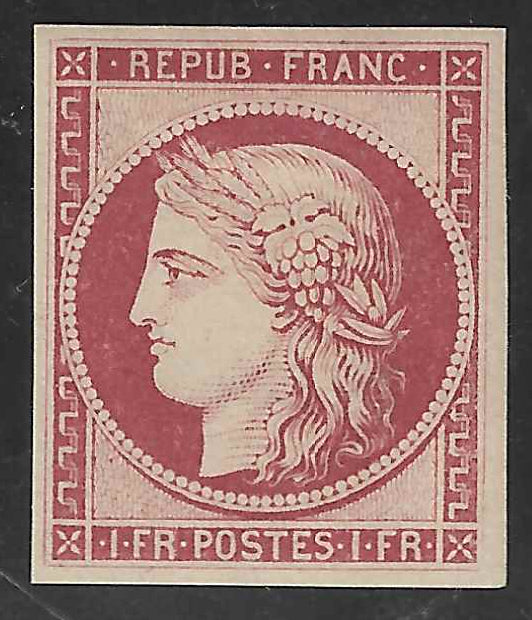 N° 6f - Cérès - réimpression 1862 - neuve* - TB - avec certificat Calves