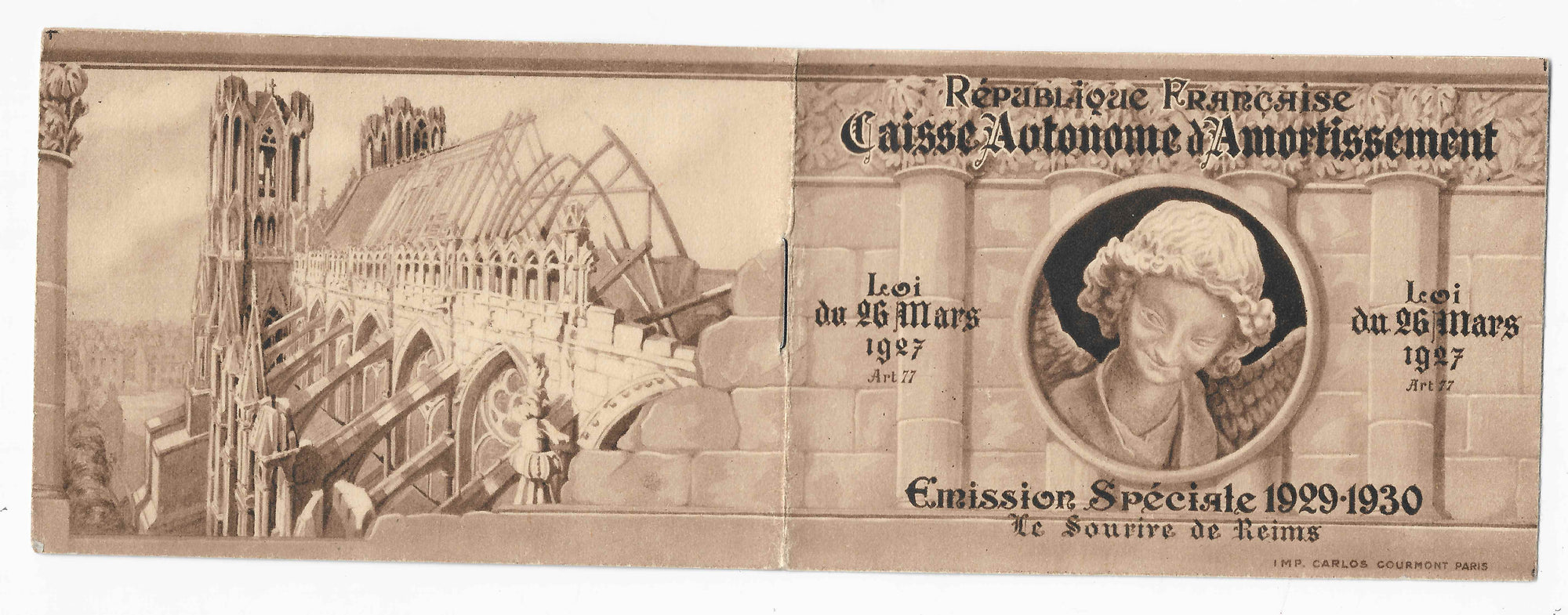 Carnet n°256-C1 - Sourire de Reims - neuf** - SUP - signé et avec certificat Calves