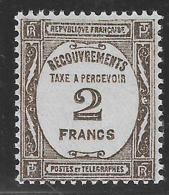 Taxe n°62 - neuf** - SUP - signé Calves