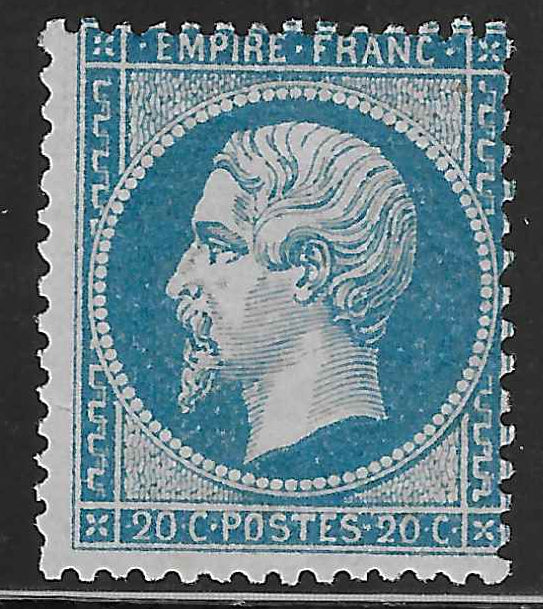 N°22 - Empire - 20 c. bleu - neuf** - TB - signé et avec certificat Calves