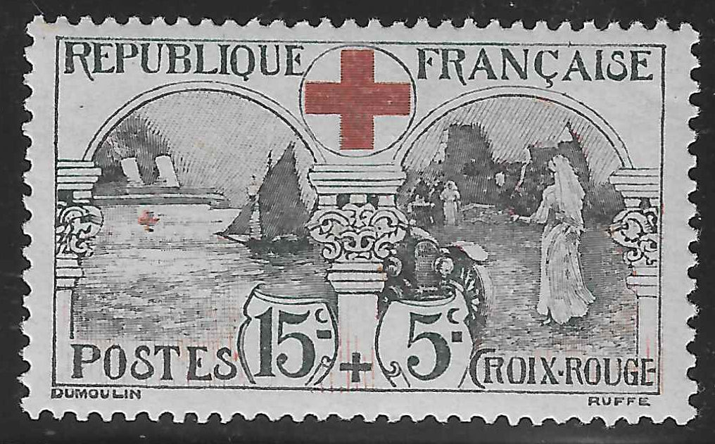 N°YT 156 - Croix-Rouge - neuf** - SUP - signé Calves