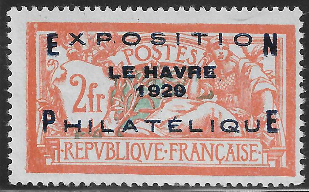 N°YT 257A - Exposition philatélique du Havre - neuf** - SUP - signé et avec certificat papier Calves