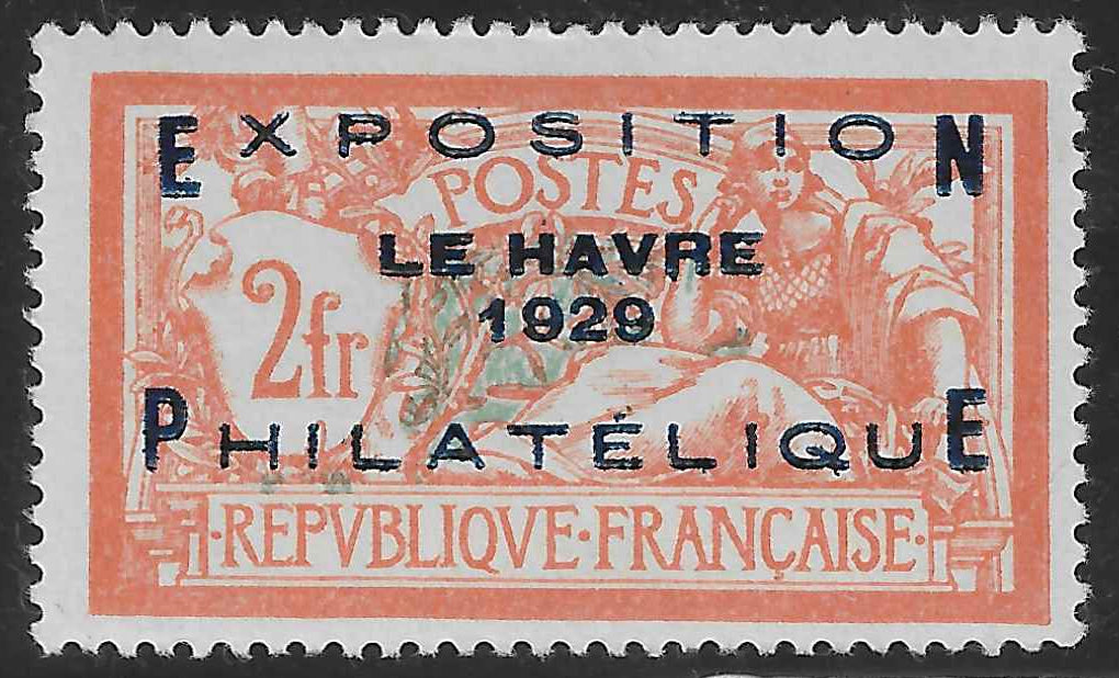 N°YT 257A - Exposition philatélique du Havre - neuf* - TB - signé et avec certificat Calves