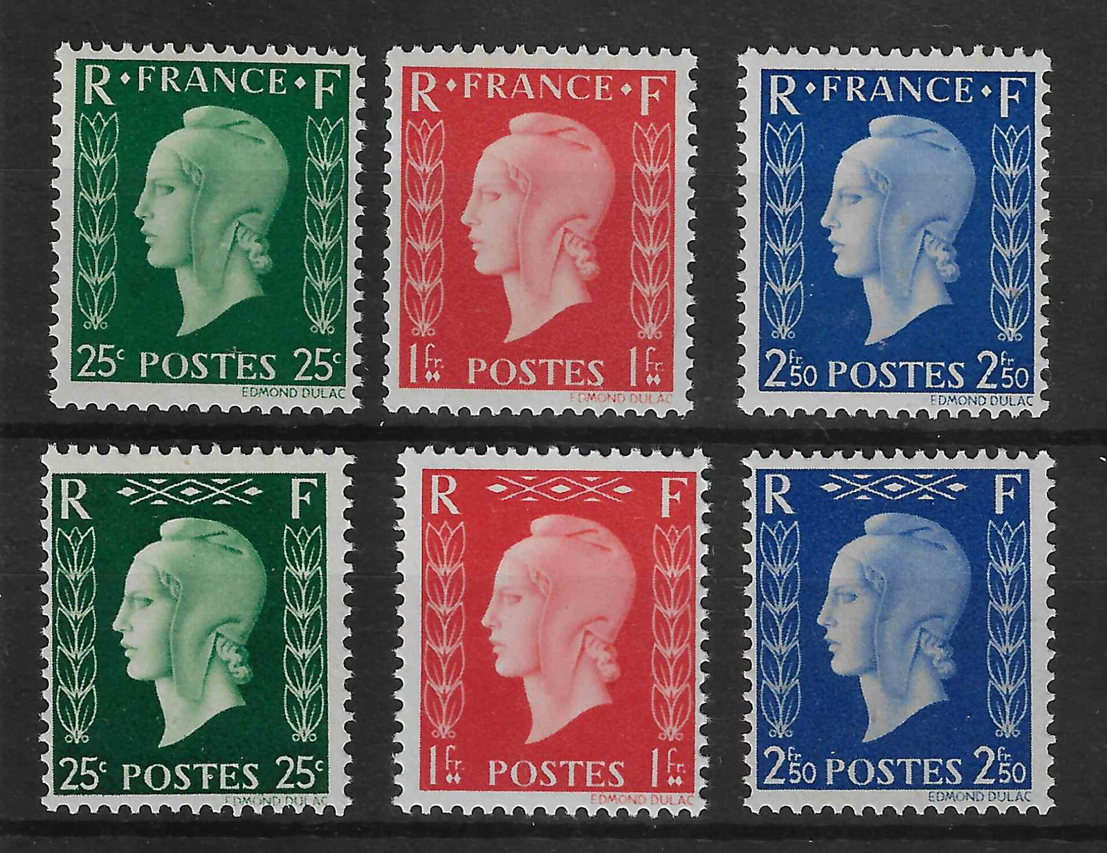 N°YT 701A à 701F - Série de Londres - neufs** - TB - signés et avec certificat Calves