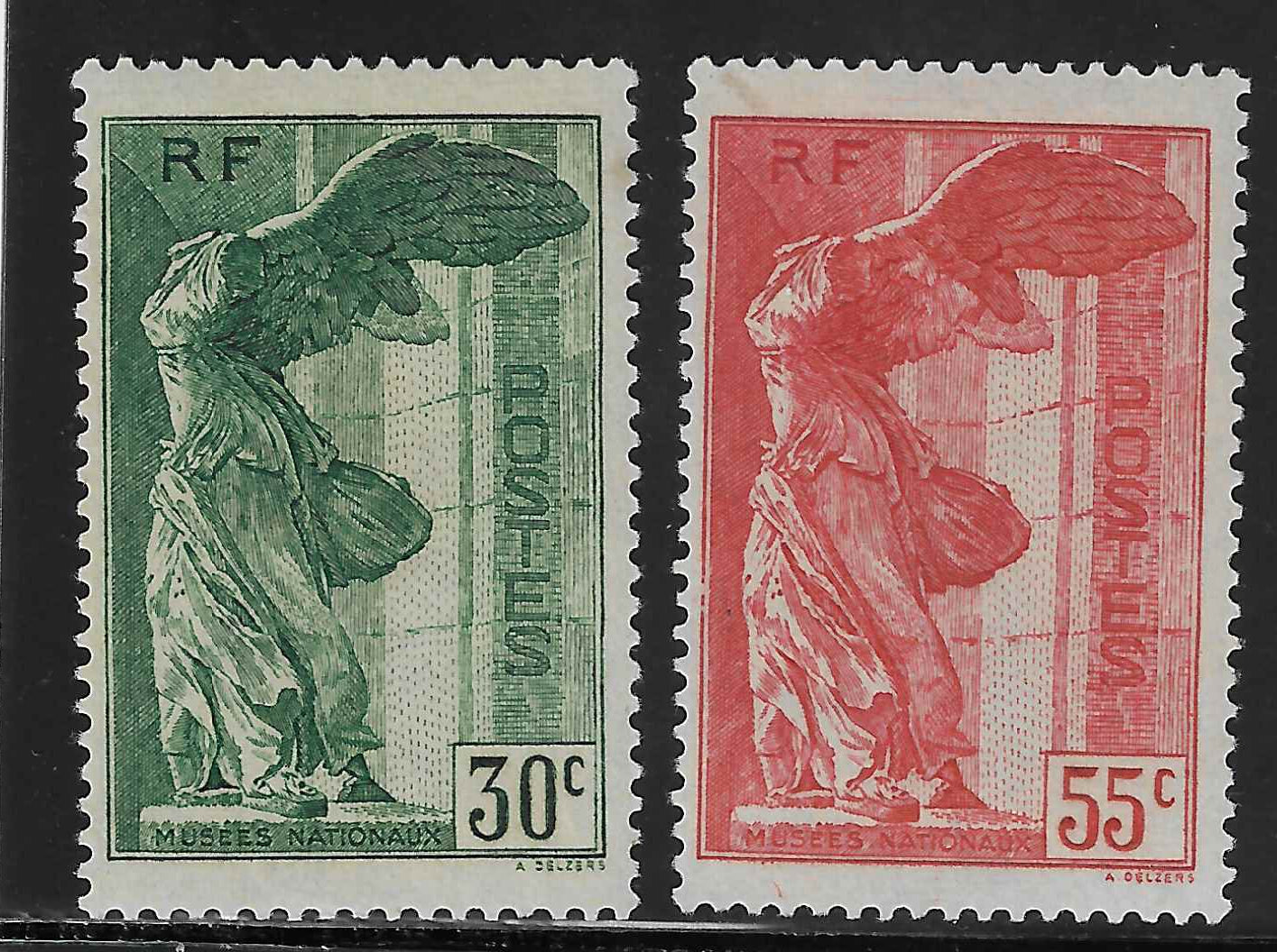 N°YT 354-355 - Victoire de Samothrace - neufs** - SUP - signés et avec certificat Calves