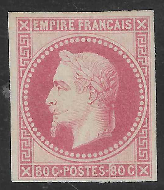 N°32d - Rothschild - 80 c. rose - neuf* - TB - signé et avec certificat Calves