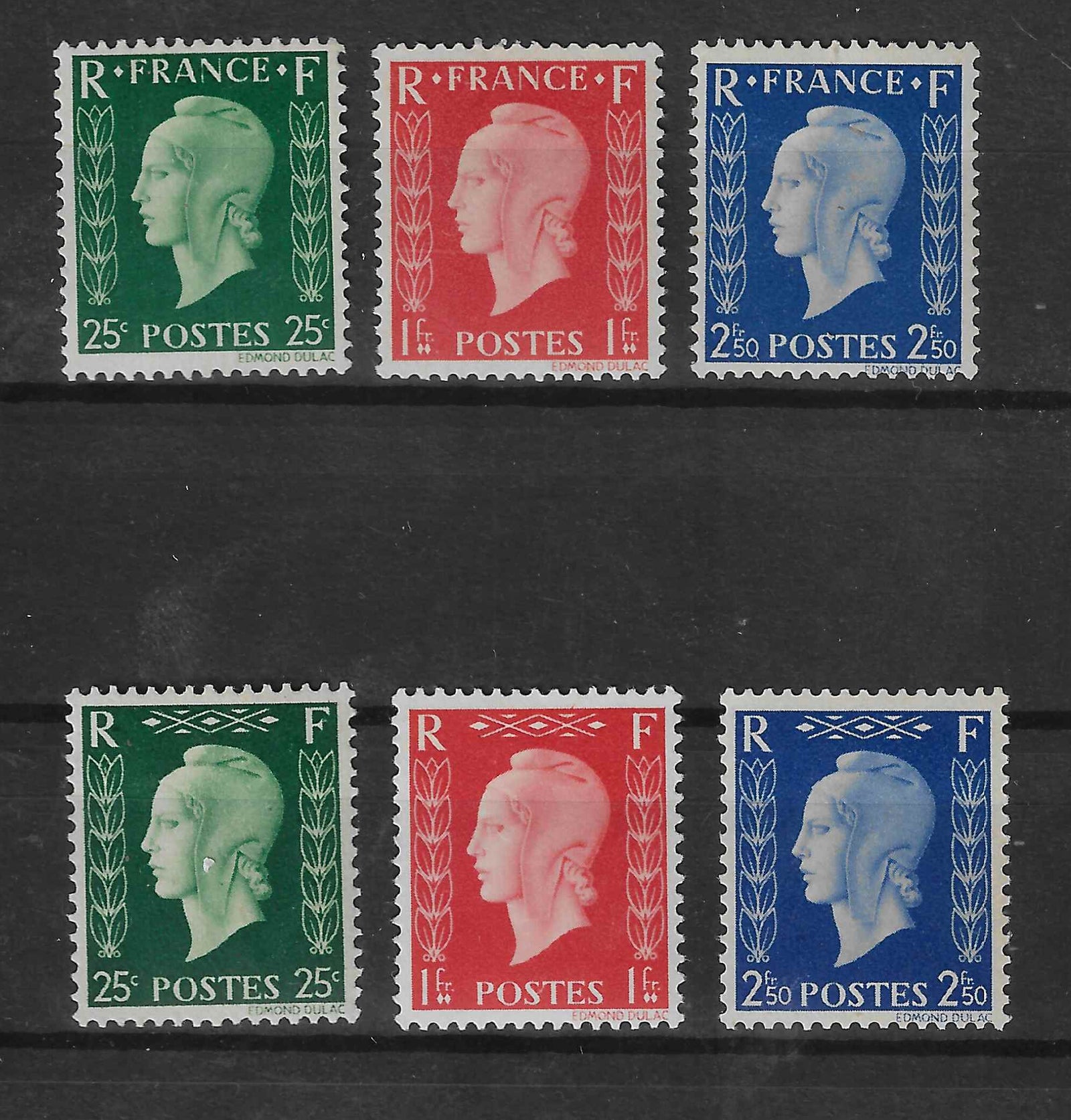 N°YT 701A à 701F - Série de Londres - neufs** - TB - signés et avec certificat Calves