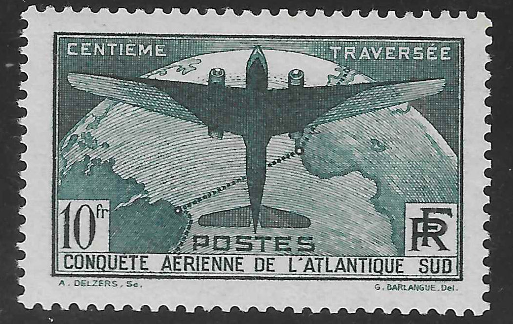 N°YT 321 - Atlantique-Sud - neuf** - SUP - signé et avec certificat Calves