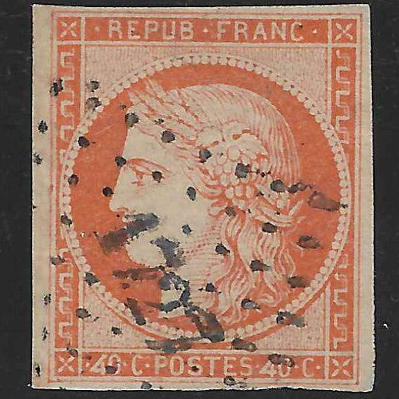 N° 5d - Cérès - 4 retouchés - oblitéré avec certificats papier Calves et Scheller