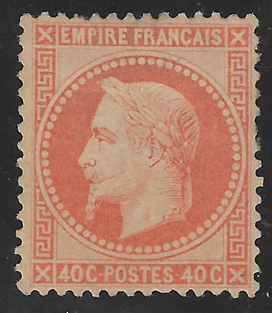 N°31b - Empire lauré - 40 c. orange vif - neuf* - TB - signé et avec certificat papier Calves