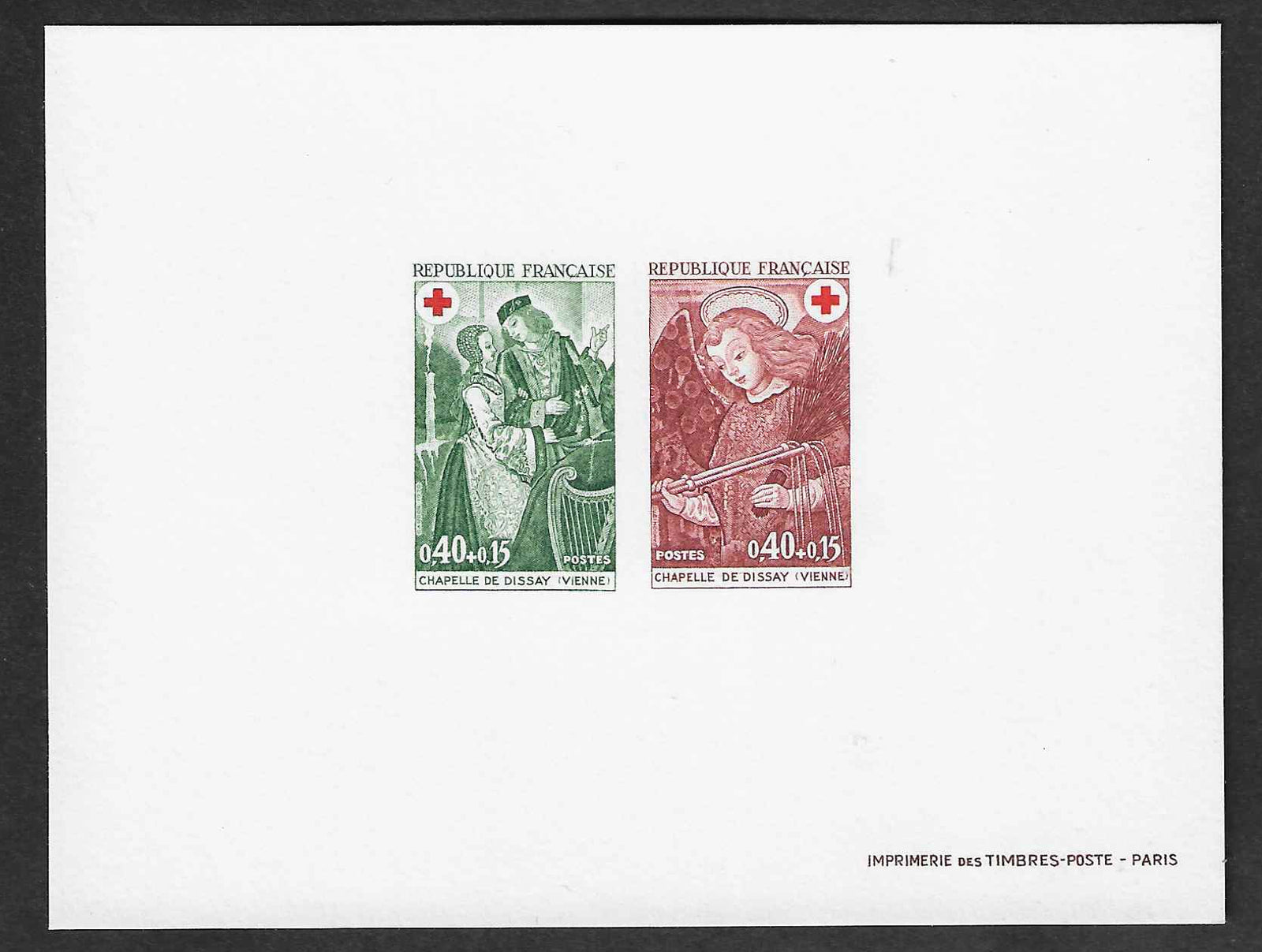 N°Yvert 1661-1662 - Croix-Rouge - épreuves collective - SUP