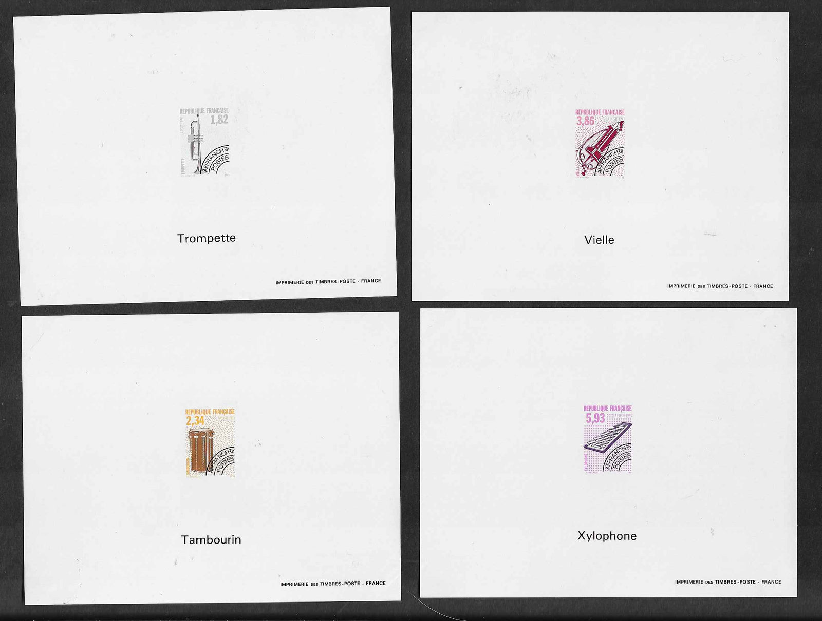 Préoblitérés n°YT 228 à 231 - les 4 feuillets gommés non dentelés - neufs** - SUP