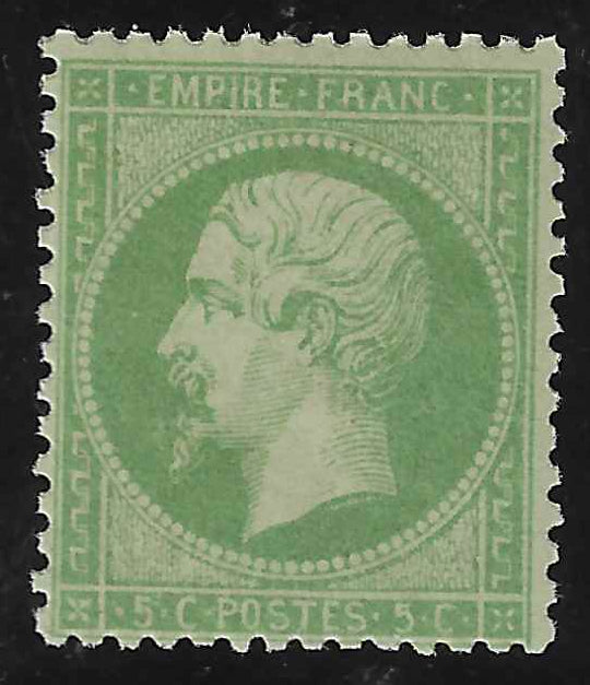 N°20 - Empire - 5 c. vert - neuf** - SUP - signé et avec certificat Calves