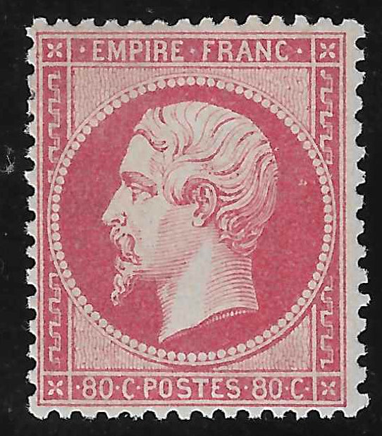 N°24 - Empire - 80 c. rose - neuf* - TB - signé et avec certificat papier Calves