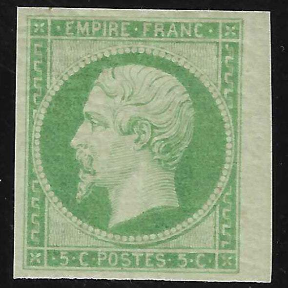 N°12 - Empire - 5 c. vert - neuf** - SUP - signé et avec certificat papier Calves