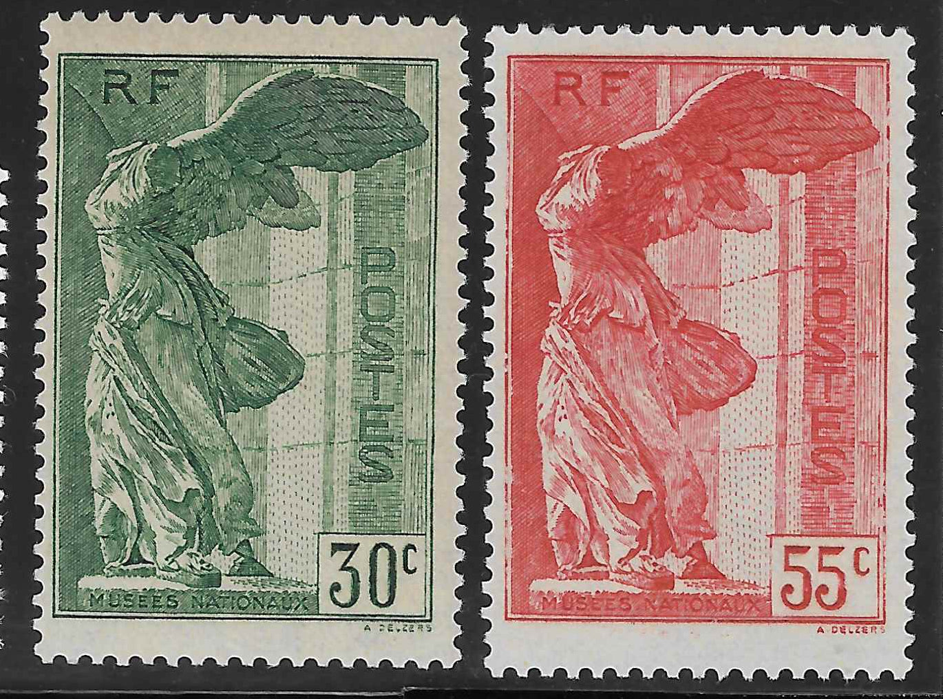 N°YT 354-355 - Victoire de Samothrace - neufs** - SUP - signés et avec certificat Calves