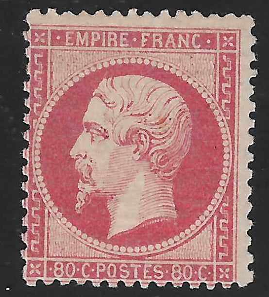 N°24 - Empire - 80 c. rose - neuf* - TB - signé Brun et avec certificat  Calves