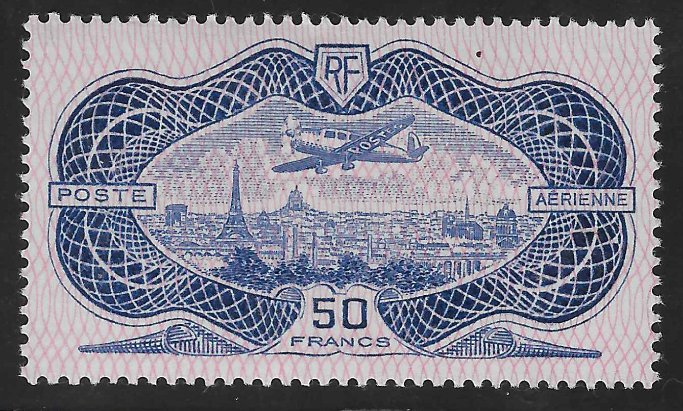 Poste aérienne n°15 - burelé - neuf** - TB - signé et avec certificat Calves