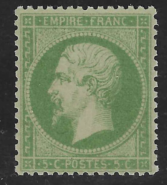 N°20 - Empire - 5 c. vert - neuf* - TB - signé Brun