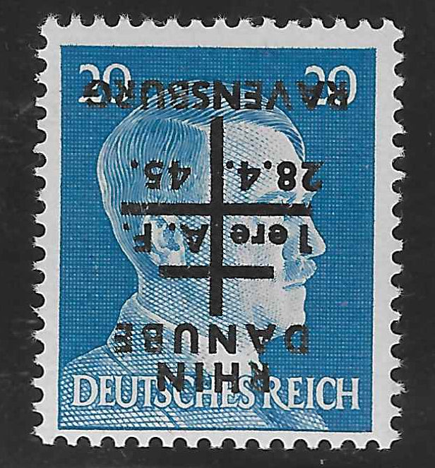 Libération - Ravensburg - n°11 - surcharge renversée - neuf** - SUP - signé Calves