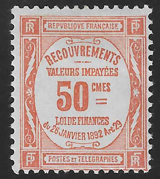 Taxe n°47 - neuf* - TB - signé et avec certificat Calves