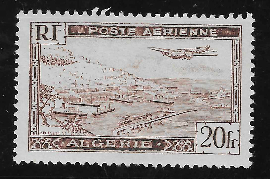 Algérie - poste aérienne n°4A - type II - neuf** - SUP - signé Calves