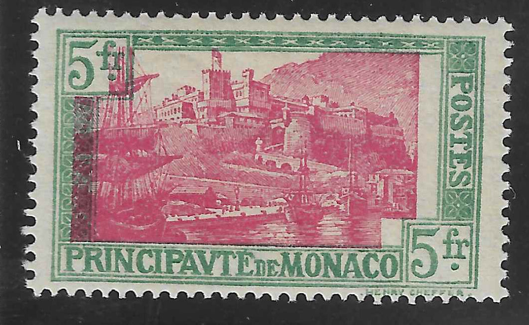 Monaco - n°YT 102a - centre déplacé - neuf** - SUP - signé Calves