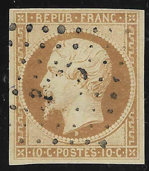 N° 9 - Présidence - 10 c. bistre-jaune - oblitéré - TB - signé et avec certificat Calves