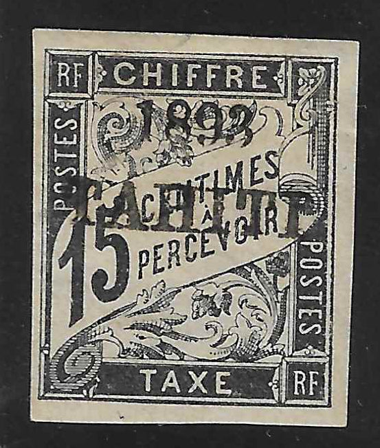 Tahiti - taxe n°20 - neuf* - B/TB - avec certificat Calves