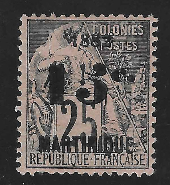 Martinique - n°30b - erreur de chiffres - neuf* - TB - signé Calves