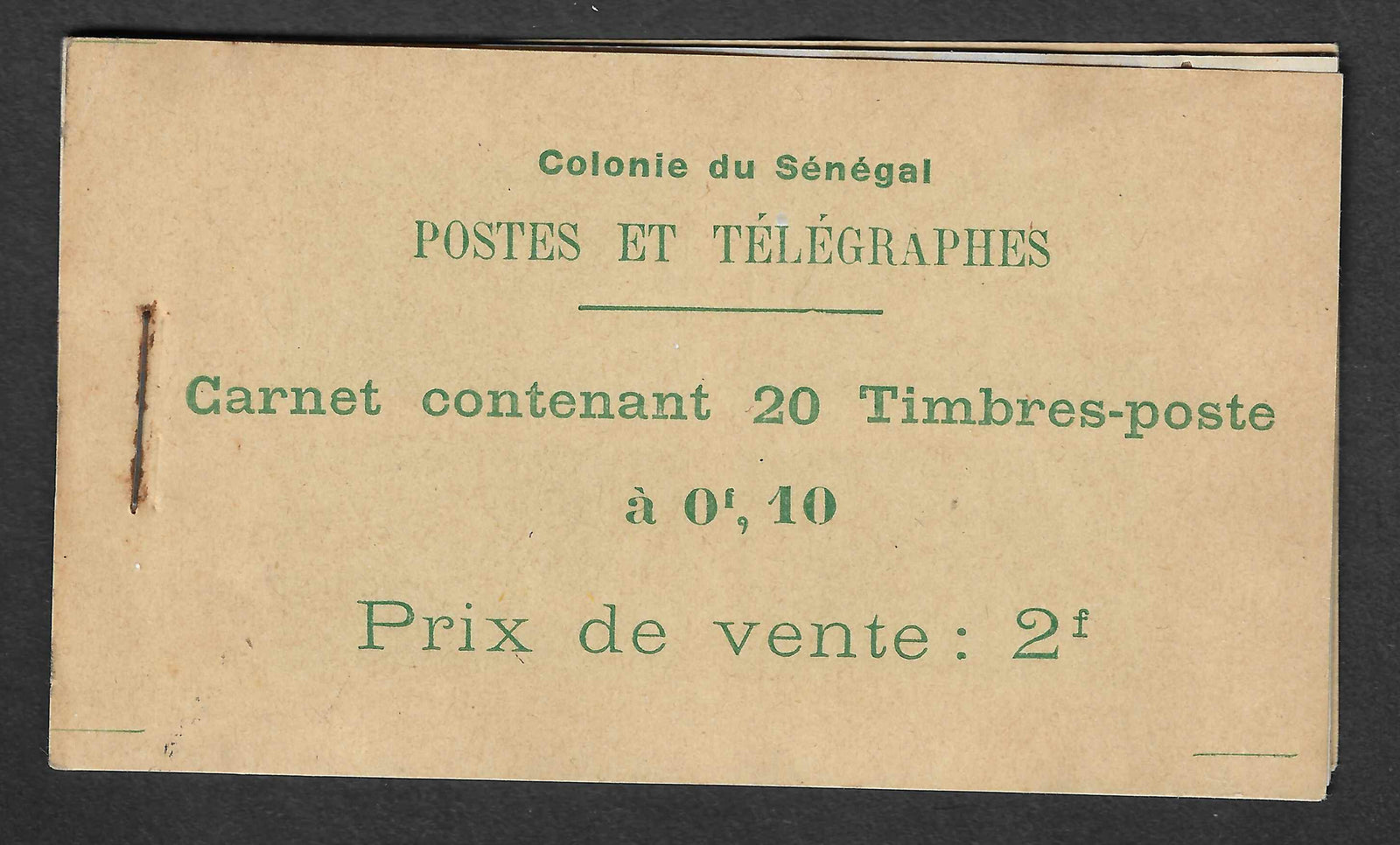 Sénégal - carnet n°73 - neuf** - B/TB - signé Calves