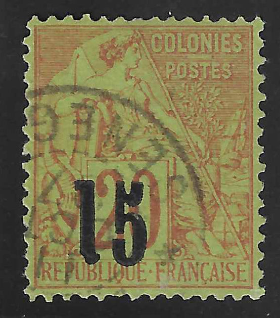 Sénégal - n° 5C - variété de surcharge - oblitéré - TB - signé Calves