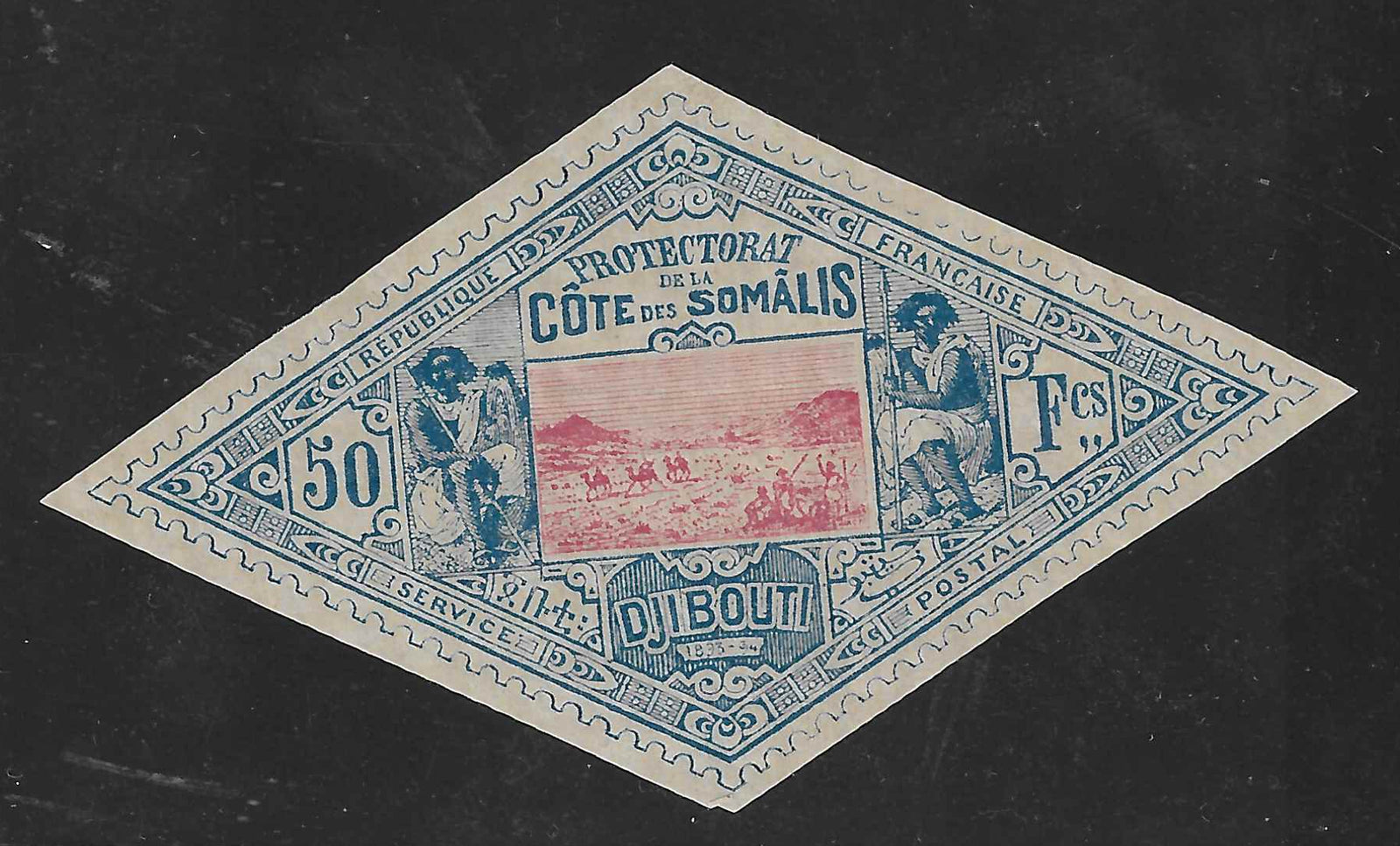 Cote des Somalis - n°21 - neuf** - SUP -  avec certificat papier Calves